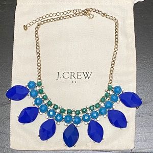 J. Crew Statement Necklace in Shades of Blue
